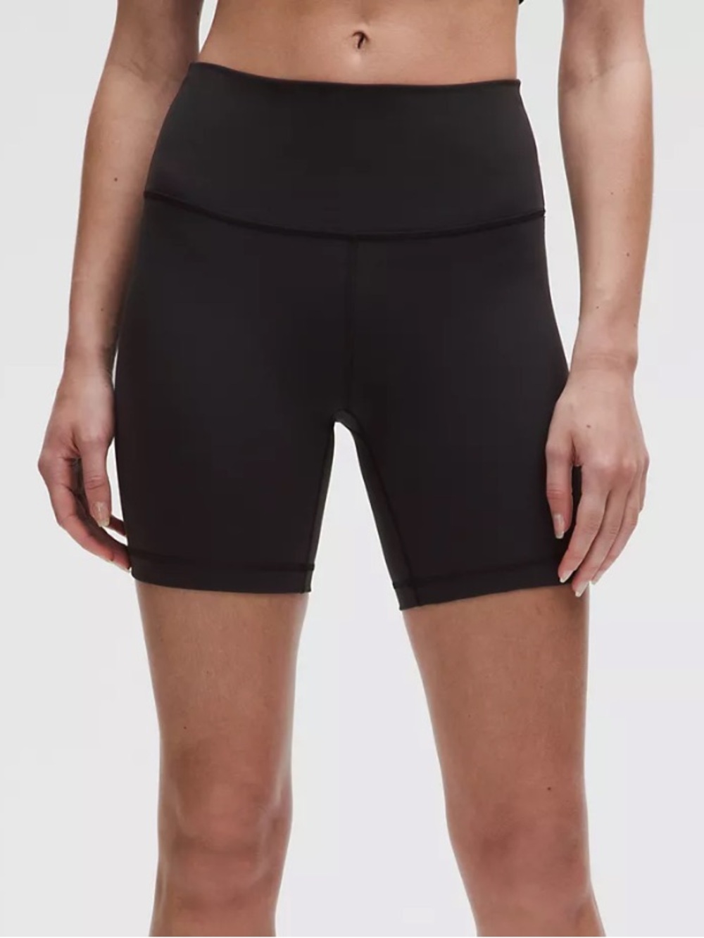 Lululemon Wunder Train High-Rise Short 6"  - Style LW7BESS - Black - Size 8